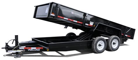 drop deck skid steer trailer|drop deck hydraulic dump trailer.